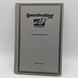 Speedwriting Shorthand Century Edition Book One 1954 Hardcover Vintage